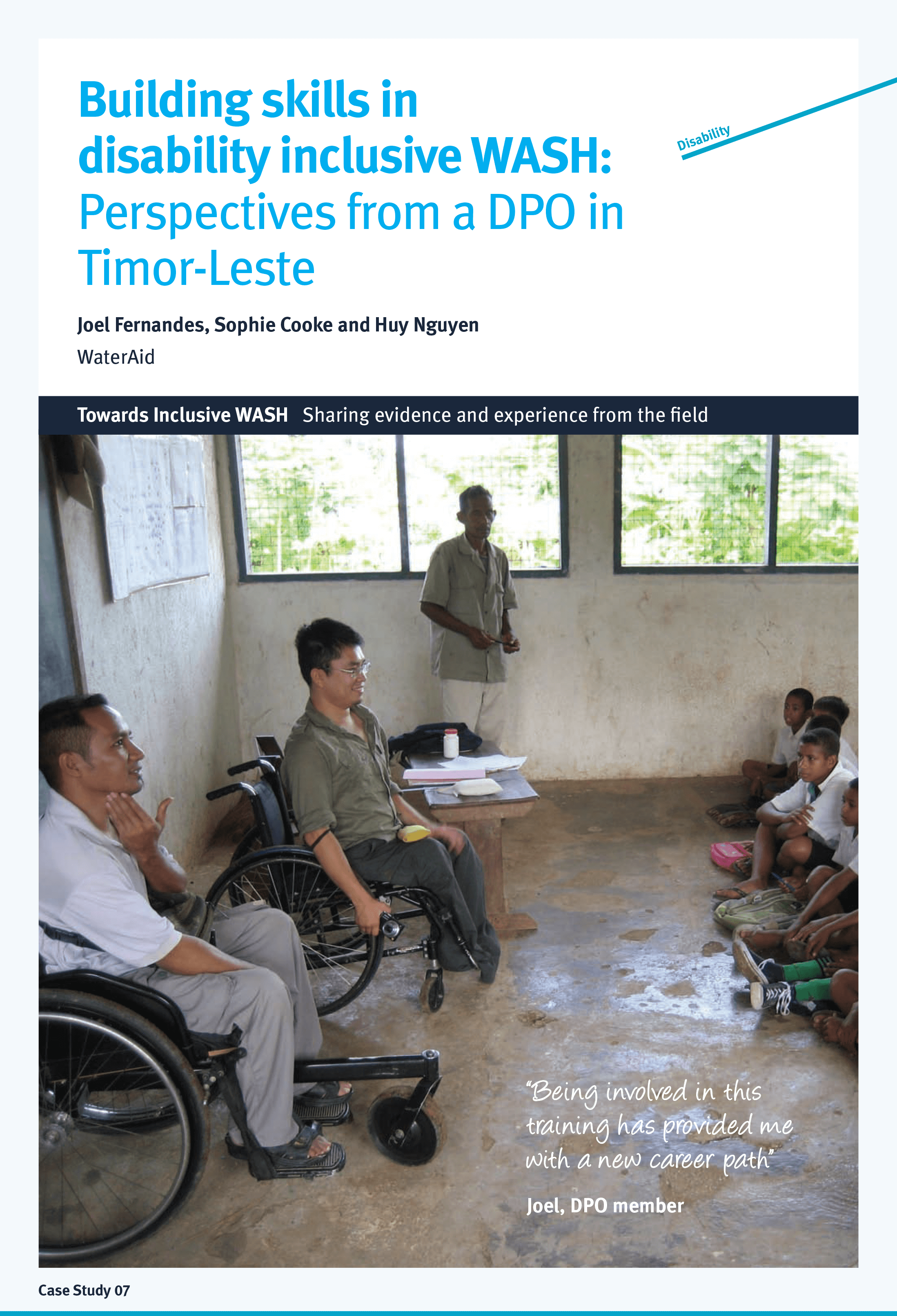 Building skills in disability inclusive WASH