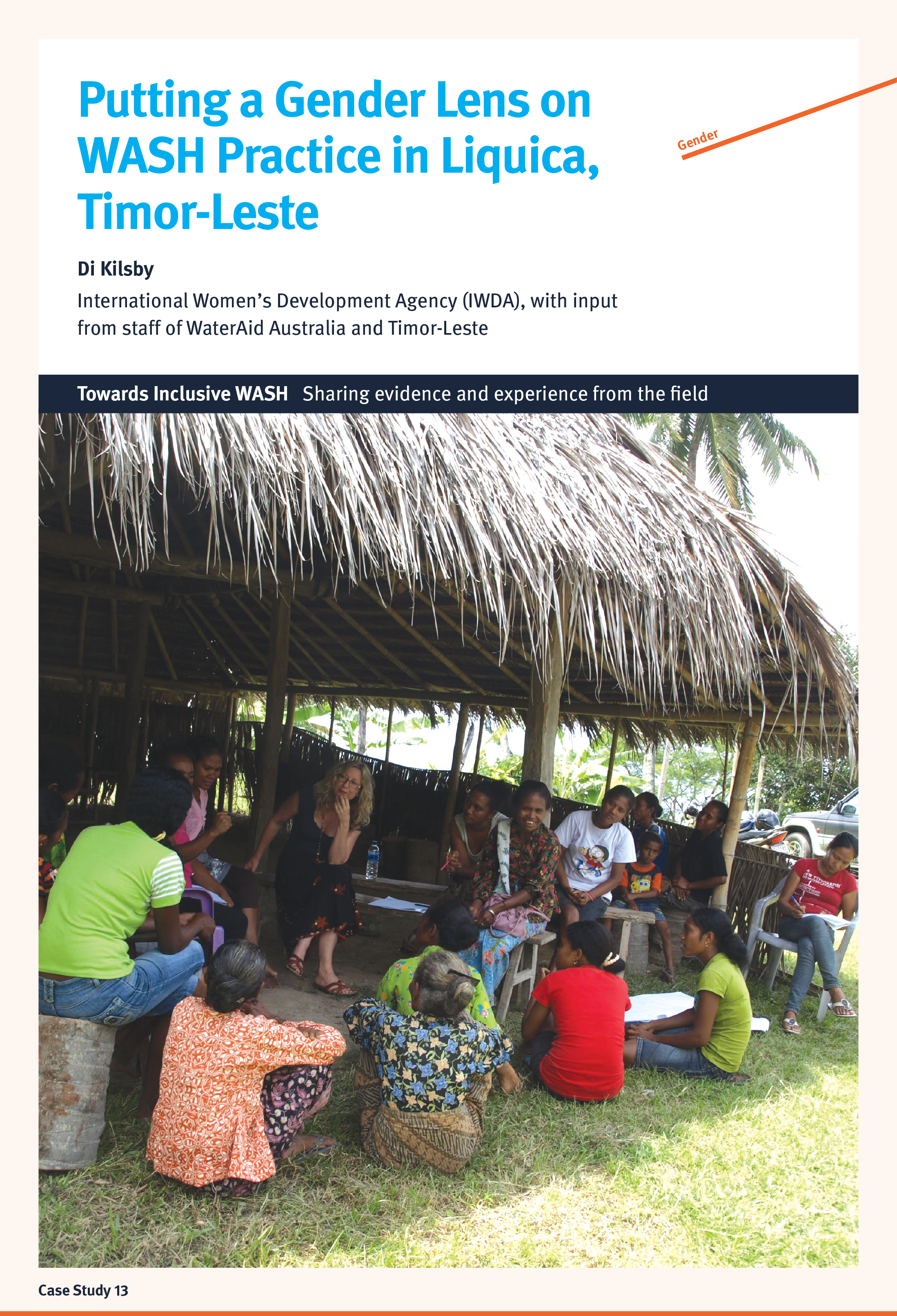 Putting a gender lens on WASH practice in Liquica, Timor-Leste